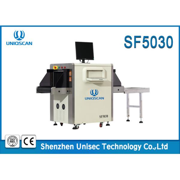 Dual Energy Penetration Resolution Hand Baggage Scanner X Ray Machine SF5030C UNIQSCAN 34WG For Hotel Use