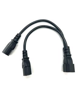 China IEC C14 To C13*2  Power Adapter Y Cables 220V Extension Cables for electric on sale