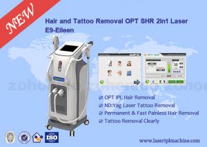 China 2 In 1 IPL Laser Hair Removal Machine Vertical Tattoo Removal Laser Equipment wholesale