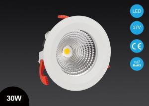 China Inodoor COB LED Recessed Downlight , High Power 30W LED Ceiling Light 3 Step Adjusatbe Height wholesale