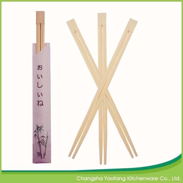 Quality Twins Japanese Style Disposable Bamboo Chopsticks Paper Seal For Sushi for sale