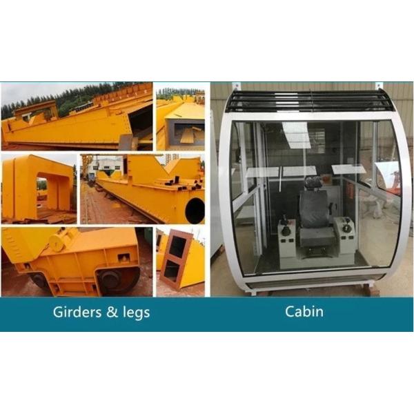 Rail Mounted Double Trolley 50t Goliath Single Girder Gantry Crane