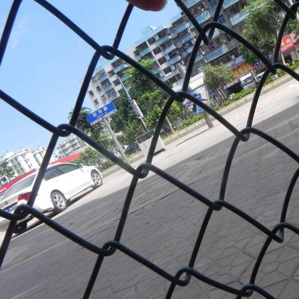 Hot Dipped Galvanized Custom Wire Mesh Easily Assembled Chain Link Fence For Sports Field