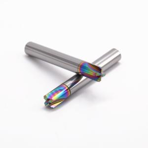 DLC Or AlTiN Coating Carbide End Milling Cutters Customized Width For Precision Cutting