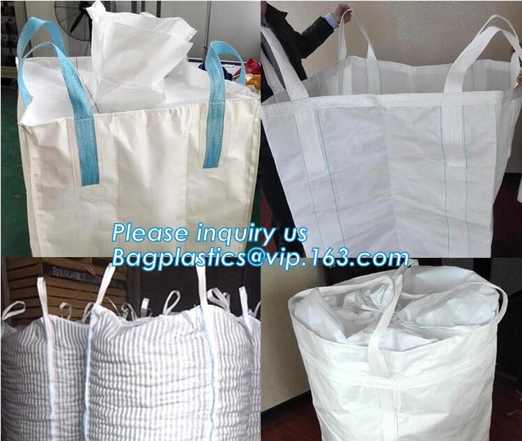 polypropylene woven plastic jumbo bag pp big bag for sand, building material, 500kg-1000kg PP Woven Jumbo Bag Big Bag wi