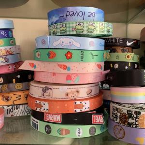 Width 80mm Elastic Webbing Straps , Embroidery Printing Nylon Strap Material