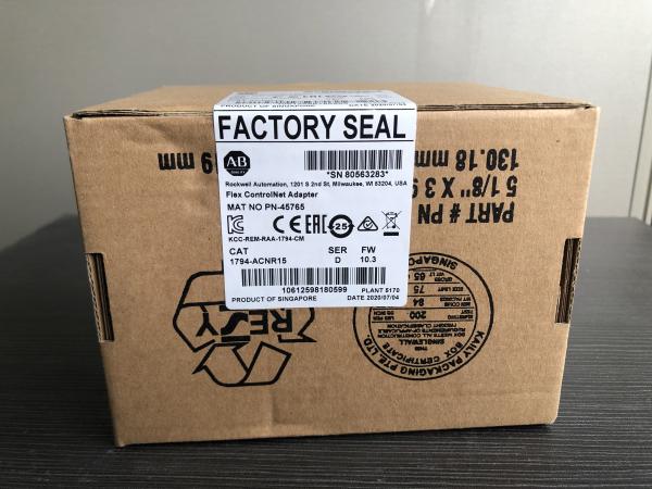 1794 ACNR15 FLEX I O Allen Bradley Compactlogix ControlNet Redundant Media