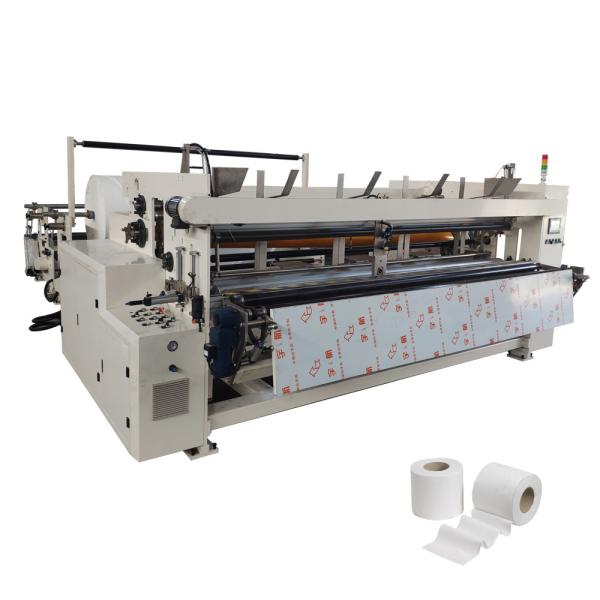 Quality Automatic 380V PLC Controlled Toilet Tissue Paper Rewinding Machine 230M/Min for sale