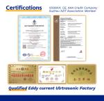 Two units of measurement,eddy current conductivity meter, workpieces containing