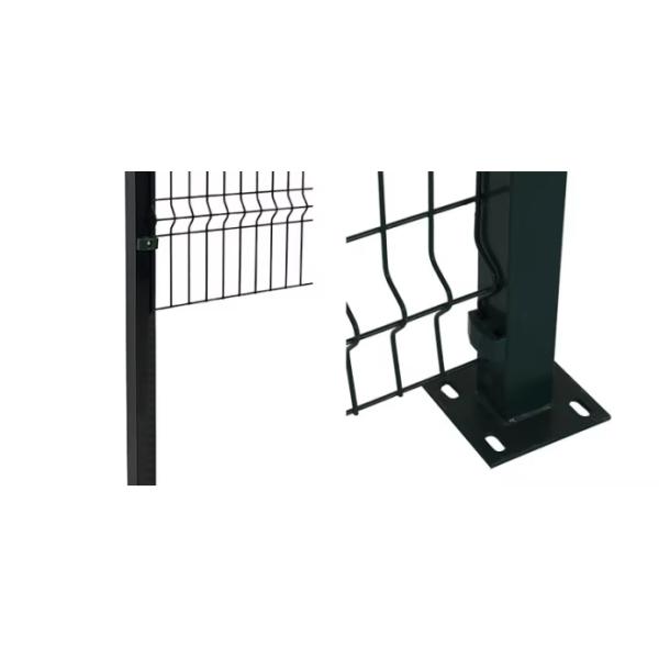 Residential Green Powder Coated Triangle Designs Security 3D Fence Panel