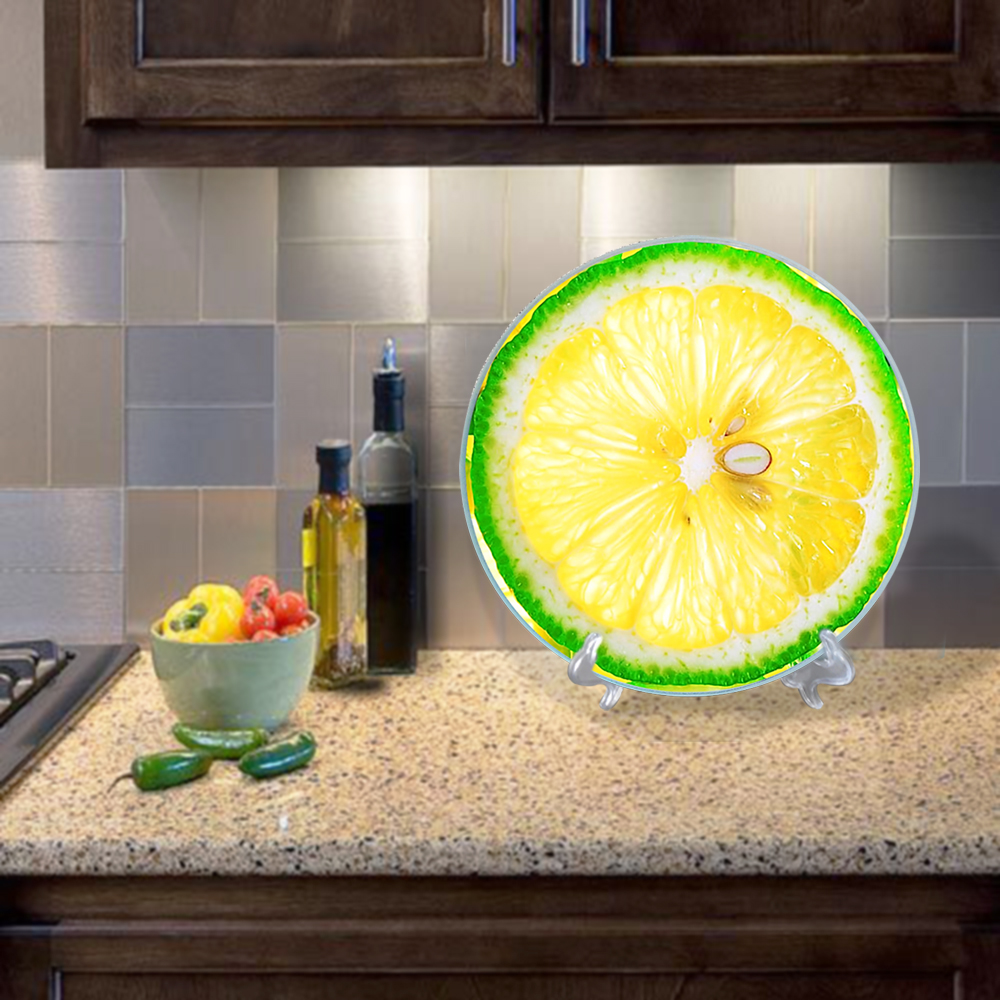 ALL-Season Best Custom Shape Tempered Cutting Board With Handle Wine Glass Coaster