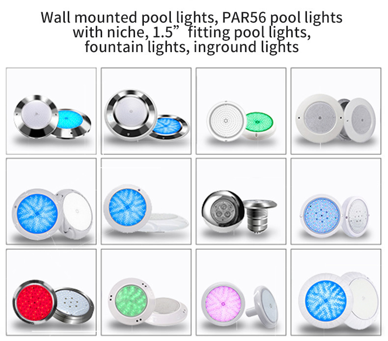 ISO9001 12V Inground Concrete Pool Light Anticorrosive Switch Control