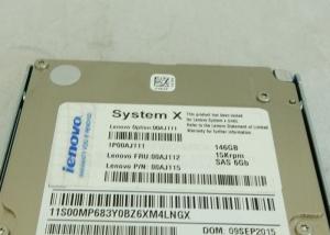 China 146G 15K 00AJ111 IBM Server Hard Disk SAS 2.5&quot; X3650 M5 X3850 X6 1 Year Warranty wholesale