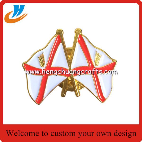 Apple shape metal badge,Apple lapel pin with button high quality wholesale