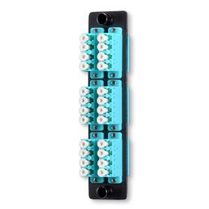LC 24 Fiber Optic Adapter Panel 6 Channels With Four Channel Multi Mode Adapter