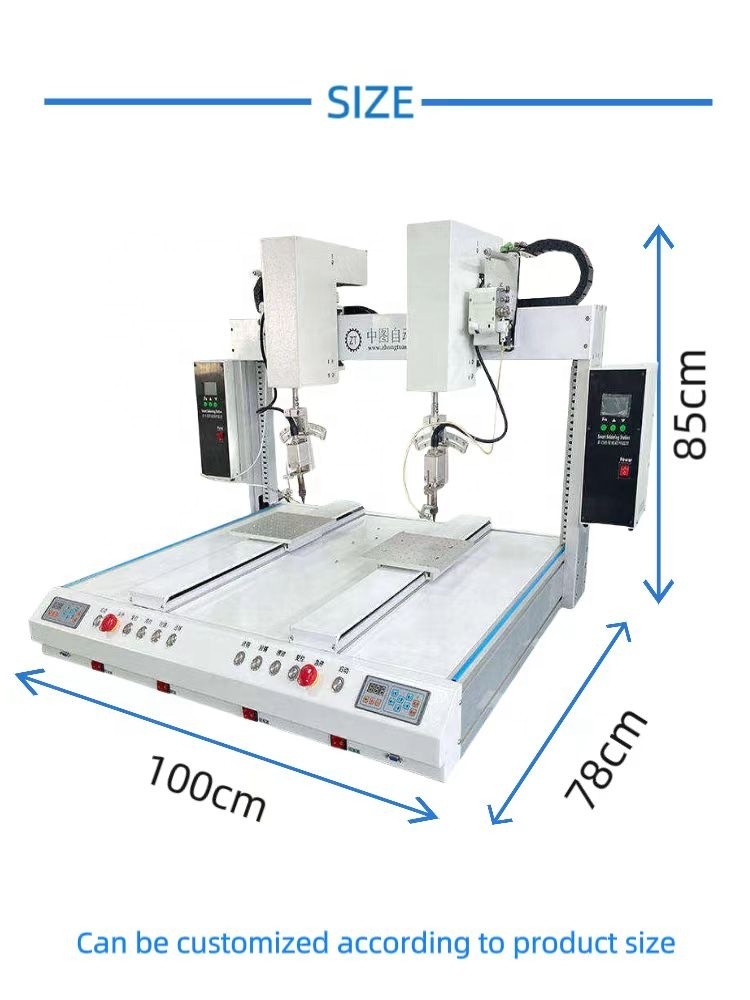 Automatic Soldering Machine Simultaneously Solder Two Points for Enhances Working Efficiency