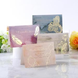 China Semitransparent Printed Greeting Card Congratulating Thank You Card wholesale