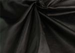 Black / Brown Polyester Fabric , Eco - Friendly Coated Polyester Fabric