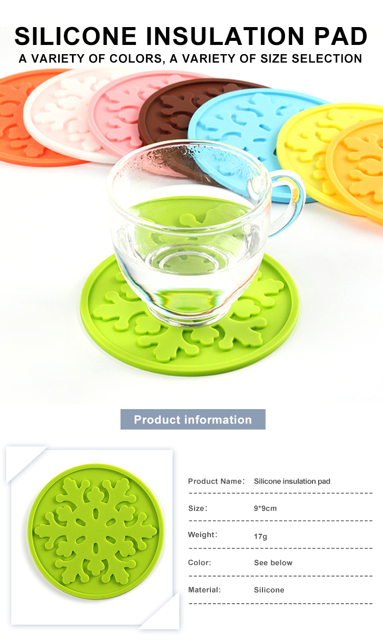 20g Round Silicone Kitchen Product Silicone Coaster Pad