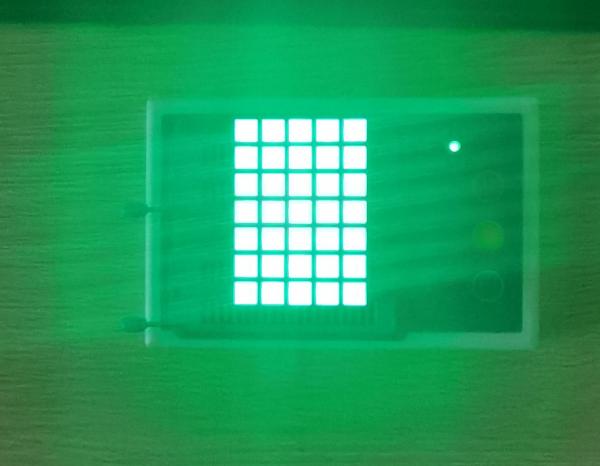Quality Pure Green 200mcd 5x7 Dot Matrix LED Display Transparent Glue for sale