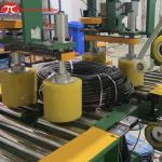 GW600 Horizontal Pipe coil wrapping machine using knit tape as mail packing