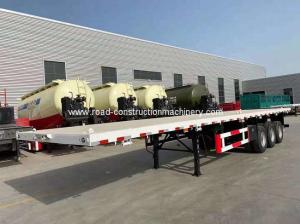 China Payload 45ton 40Ft Container Flatbed Semi Trailer Q345B Steel wholesale