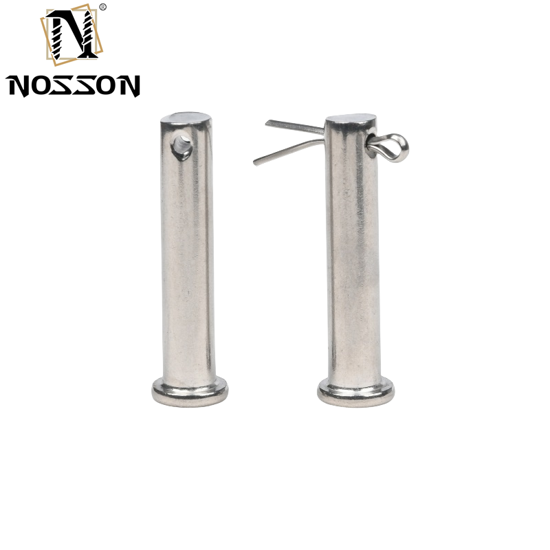 304 316 A2 A4 Stainless Steel Flat Head Safety Lock Clevis Pins for Food Processing Equipment Bright Finish Uncoated