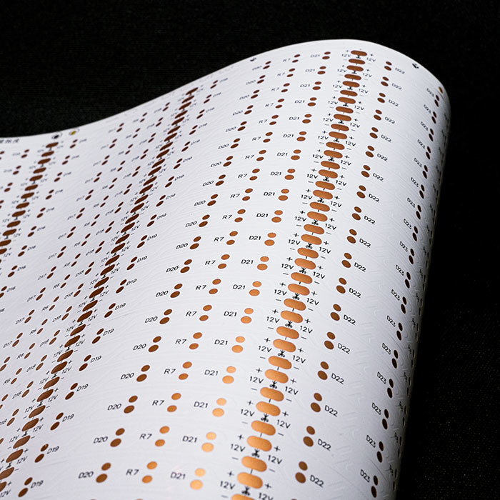 HOT sales FPCB - BARE 2835,60led/m ,size:8*503mm,12V double-sided Board white film FPCB for led strip FPCB Board