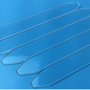 1100 Degrees Processing Temperature Square Transparent Cerium-Doped Quartz Glass