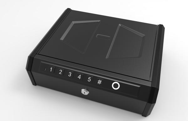 Quality Biometric Indentification Safe Box Hidden Car Safe with Combination Lock 280mm Depth for sale