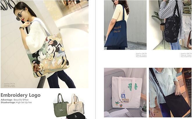 Custom silk screen printed Cotton material handle style blank natural cotton canvas bag without logo bagplastics bagease