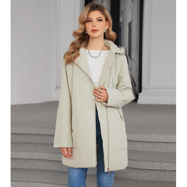 Asymmetric Lightweight Warm Jacket Cotton Blend Lightweight Winter Coat