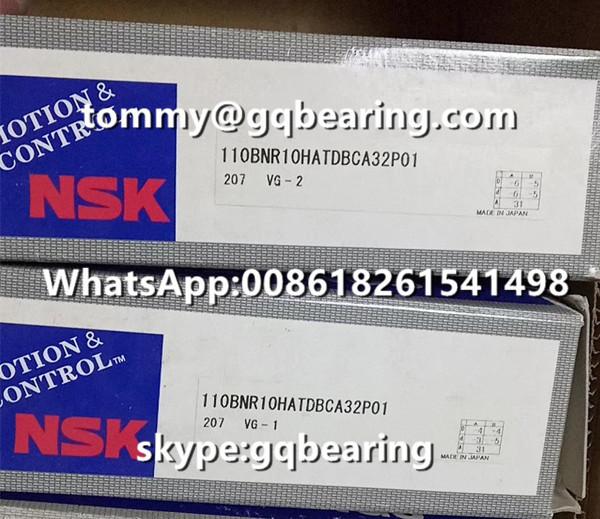Quality Ceramic Material Balls NSK 110BNR10HATDBCA32P01 Super Precision Thrust Angular Contact Ball Bearing for sale