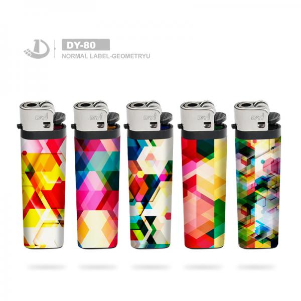 Dy-80 Kind Disposable Colorful Butane Gas Flint Lighter From China Manufacturer
