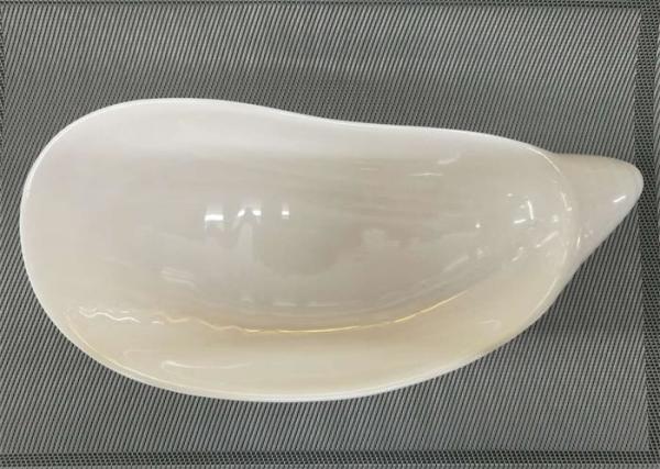 Quality White Melamine Dinnerware Trumpet - Shell - Shape Dish Length 25cm Weight 405g for sale