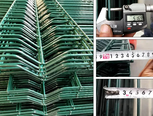 Iron Wire Fence V Mesh Triangle Bending Fence For Highway / Yard 1.8*2.4m