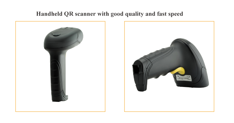Protect IP45 Wired Handheld 2D Barcode Scanner with Wired Computer Code Reading 32 bit CPU