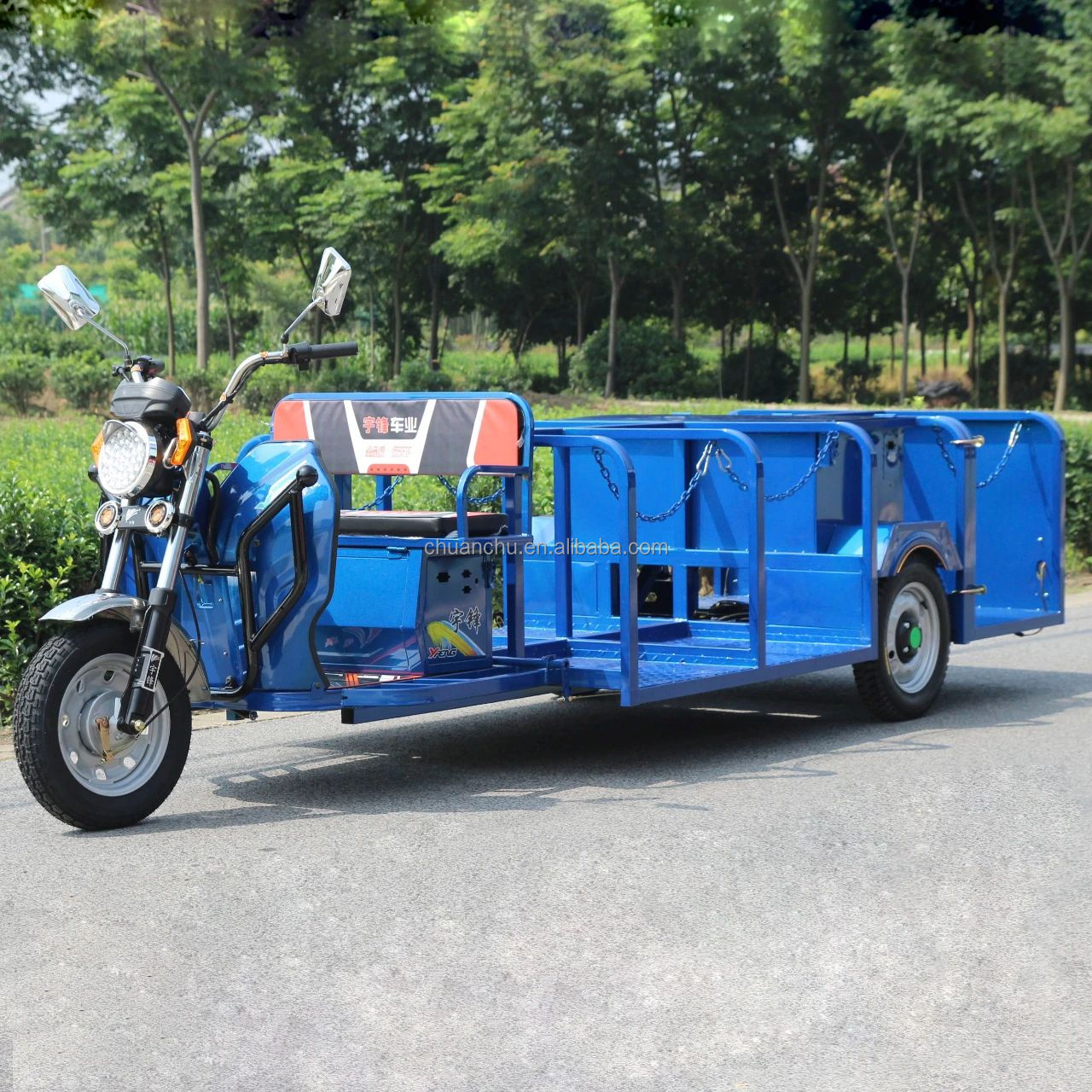 Max Speed 45km/H Garbage Sanitation Electric Tricycle Pure Electric Cleaning Truck
