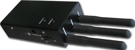 Quality Lightweight Cell Phone Frequency Blocker , 500mw Handheld Cell Phone Jammer for sale