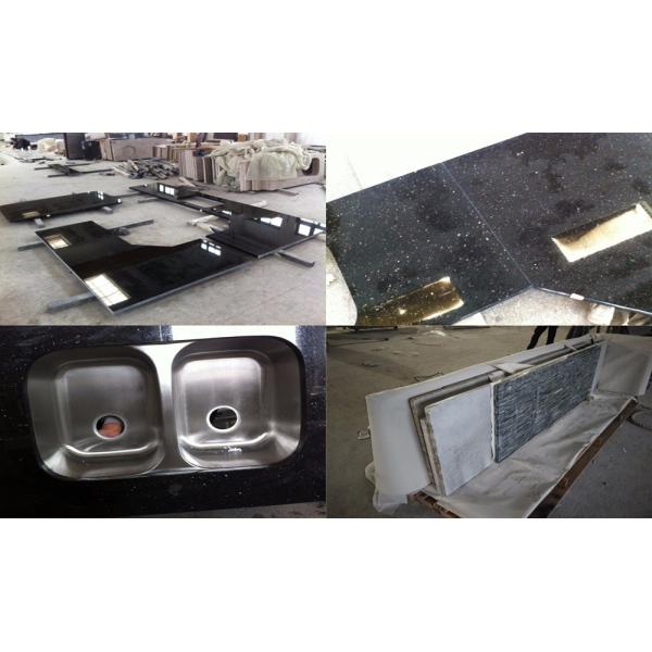 93% Quartz Sand Solid Stone Countertops With Beveled Edge