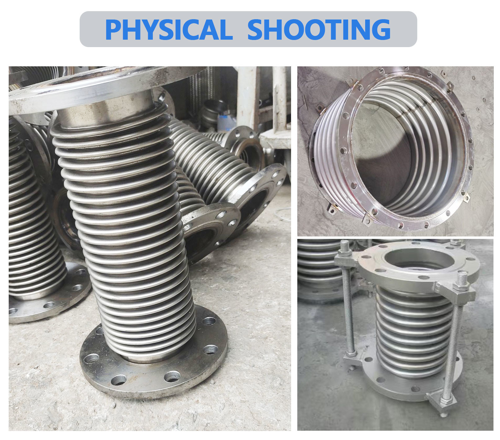 Water Applicable Metal Ripple Compensator With High Durability -10C- 300C Temperature Range