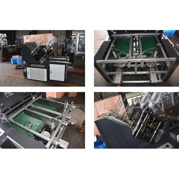 Round Rectangle Disposable Paper Plate Making Machine With 2 Workstations