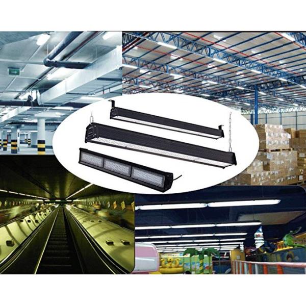 Two Modules Dimmable LED Linear High Bay 150LM / W 100 Watt High Bay Light Fixtures