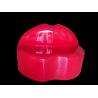 Hotel mall deco  lip shape red  fiberglass chair statue as functional furniture for sale