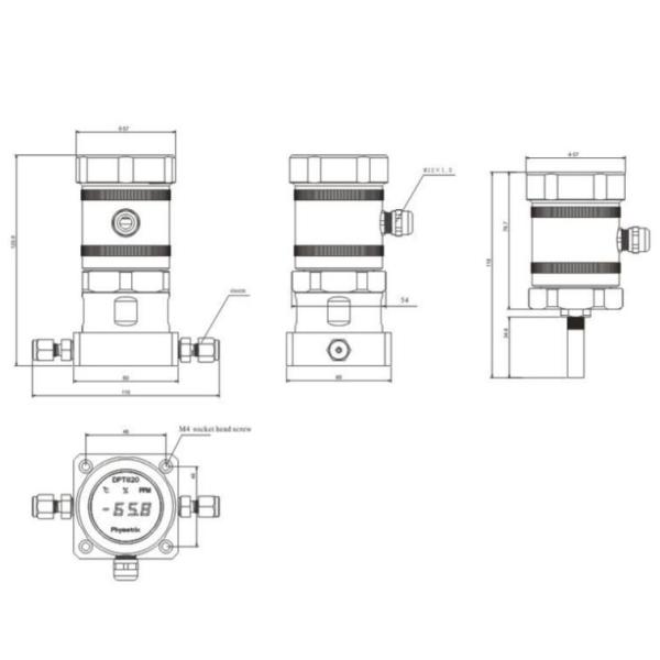 12VDC - 30VDC Dew Point Transmitter 4mA - 20mA And Analog Output Settings