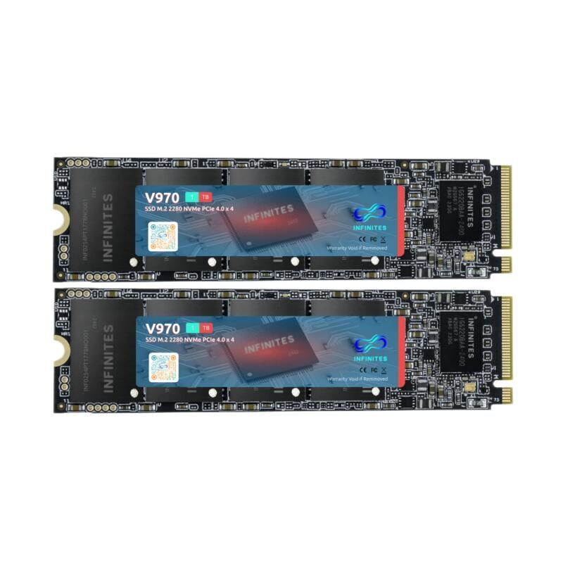1 Tb High-Capacity Nvme 2280 Solid State Drive (SSD) M. 2 SATA Pcle4.0 X 4 Speeds R/W 7455MB/S ~ 6847MB/S