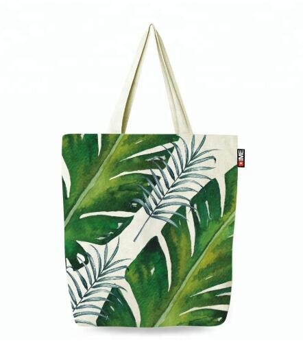 Custom silk screen printed Cotton material handle style blank natural cotton canvas bag without logo bagplastics bagease