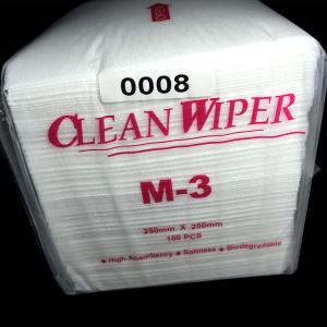 100% Polyester Clean Room Wipe 4-Folded Lint Free Cleanroom M-3 Cleaning wiper