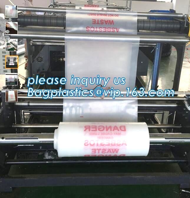 Heavy Duty Construction Plastic Asbestos Bag Waste Bag,Heavy Duty Disposal Polythene bags For Asbestos Removal BAGEASE