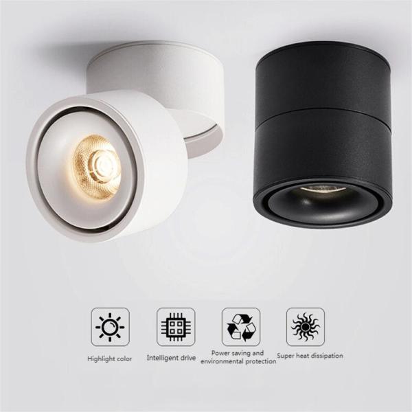 Surface Mount TUV Spotlight Commercial Track Lights 24deg Beam Angle 11cm